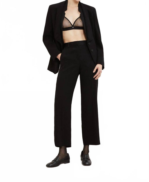 Ottod'ame Embroidered Palazzo Trousers Black US 4 2