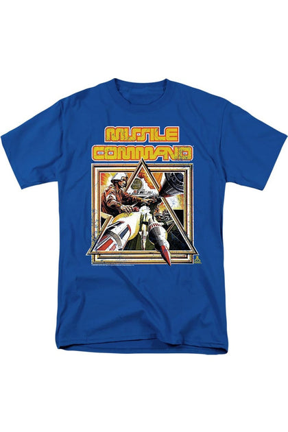 Gildan Atari Missile Commander T-Shirt Blue Large 2