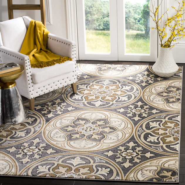 Safavieh Lyndhurst Teppich Hellgrau Beige 2