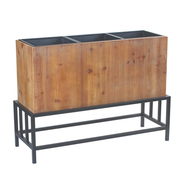 Hivvago Triple Planter on Stand Red 2