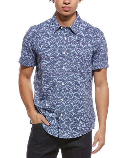 Hugo Boss Roan Printed Shirt Blue XLarge 2