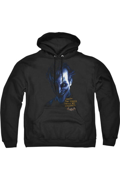 Gildan Batman Arkham Asylum Joker Hoodie Grey Medium 2