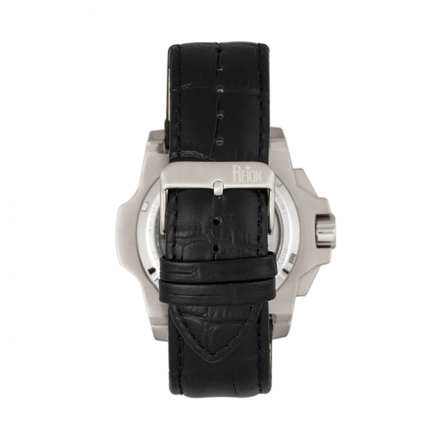 Reign Commodus Automatic Skeleton Watch Silver 3