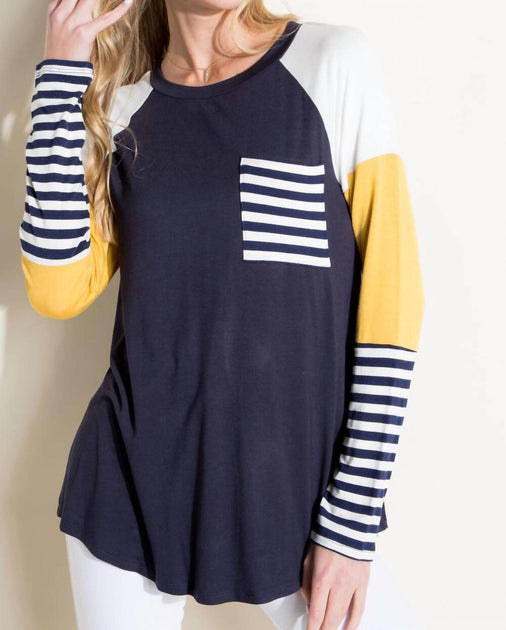 Haut manches longues Nic & Jo Colorblock 2