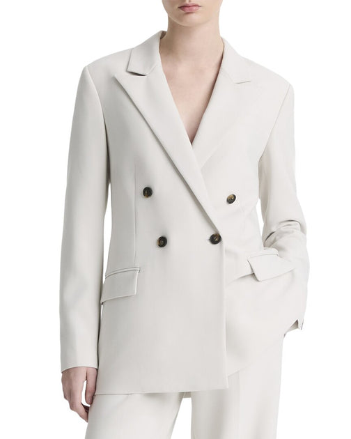 Vince Zweireihiger Blazer Weiß US 4 4