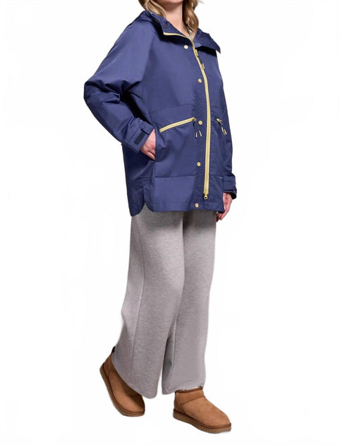 TRIBAL Hooded Coat Blue Large 3