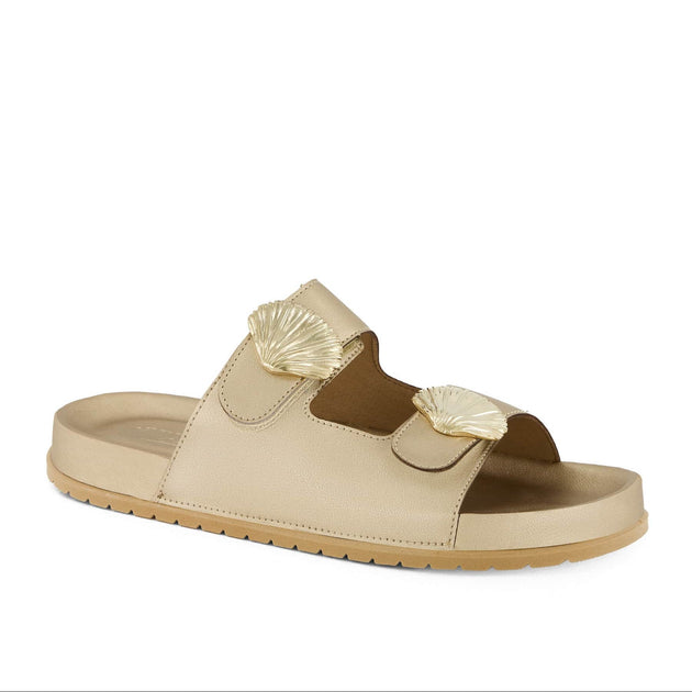 Andrea Women's Footbed Sandals Beige US 8 2