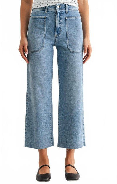 JUST BLACK DENIM Judy High Rise Utility Jean Blue 26 2