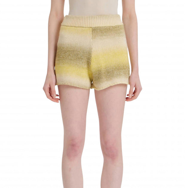 SOMETHING NAVY Poppy Ombre Sweater Shorts Yellow XLarge 2
