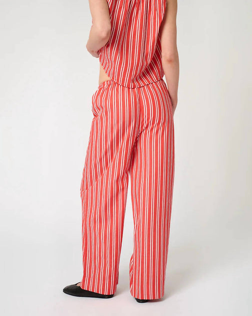 WeWoreWhat Tie Waist Pant Red Large 3
