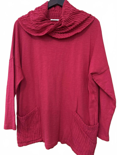 Jess & Jane Cowl Tunic Pink Medium 3