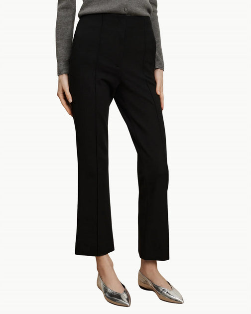 Veronica Beard Kean High-Waisted Slim-Leg Trouser Black US 2 4