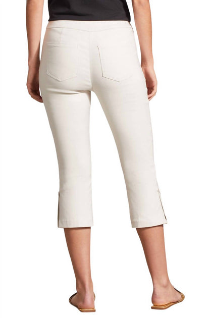 TRIBAL Flatten It Pull On Capri Pants White US 2 4