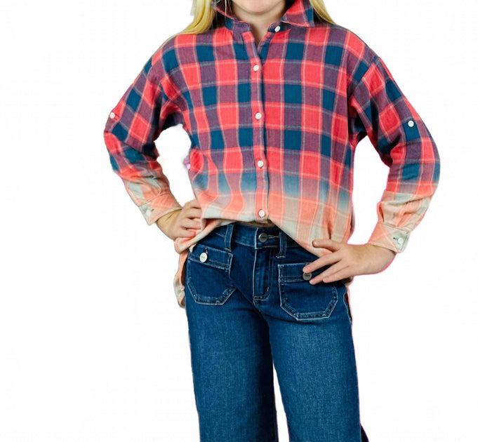 Love Daisy Daisy Tech Flannel Shirt Blue Small 2