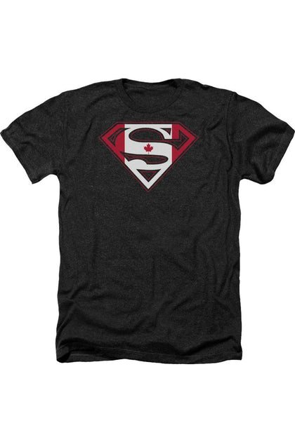 Gildan Superman Canadian Shield T-Shirt Black XLarge 2