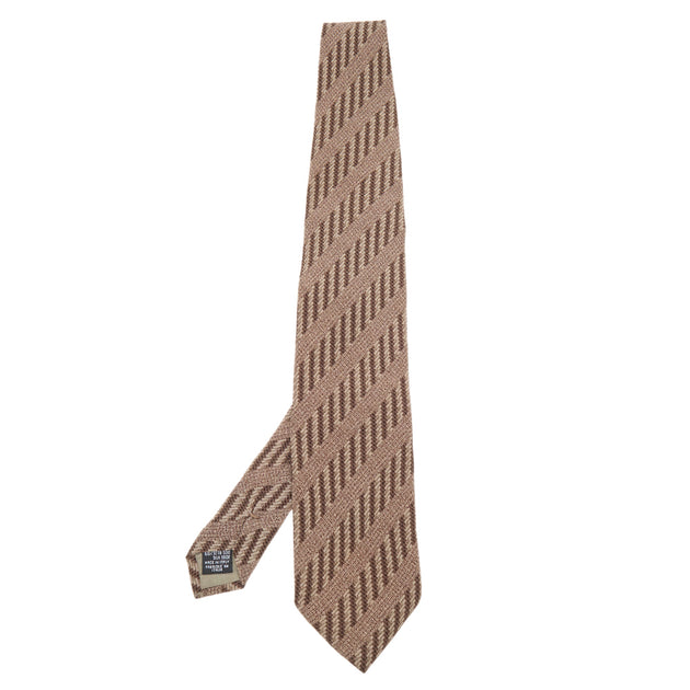 Giorgio Armani Printed Silk Tie Brown One Size 2