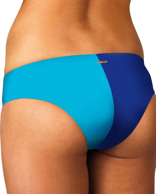 Raisins Women's Cheeky Hipster Bikini Bottom Blue Large 4