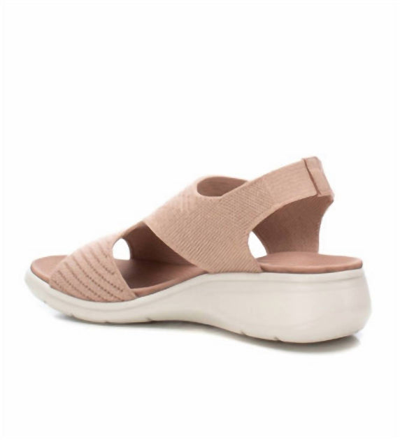 Xti Wedge Sandal Beige US 8 4