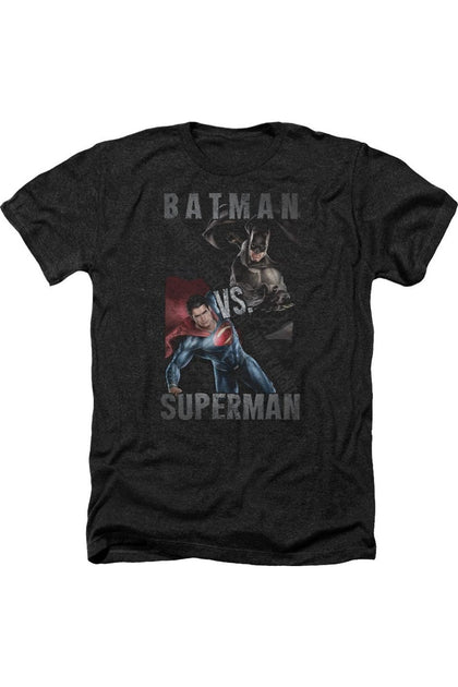 Gildan Batman V Superman Hero Split T-Shirt Black Medium 2