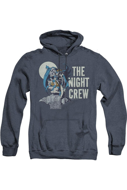 Gildan DC Comics Night Crew Kapuzenpullover Blau Medium 2