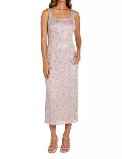 R & M Richards Sequin Lace Two-Piece Jacket Dress Multi US 12 4