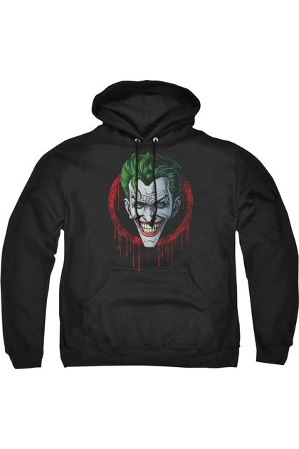 Gildan Batman Joker Drip Hoodie Black Small 2