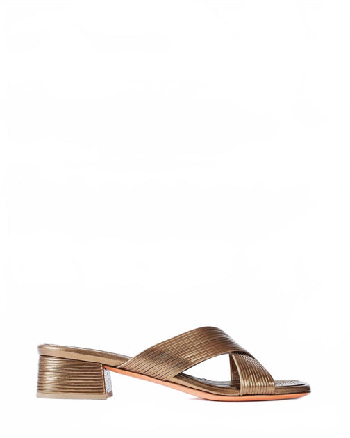 Santoni Serpentine 35 Heel Sandal Brown EU 38 2