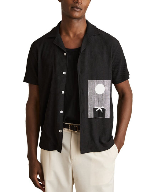 Reiss Coast Shirt Black Large 2
