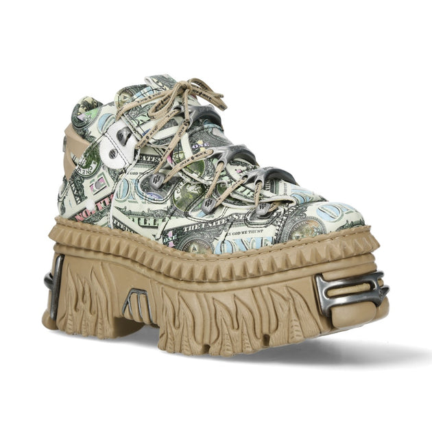 New Rock M-106WALL-C49 Platform Ankle Boots Multi EU 43 2