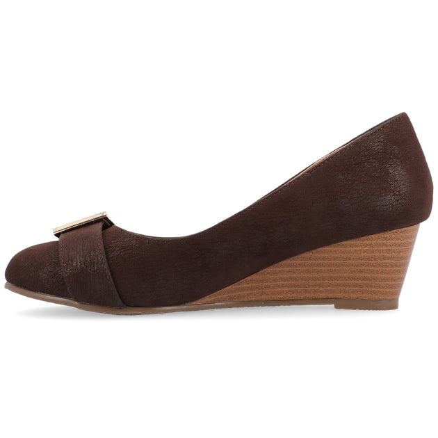 Journee Collection Graysn Wedge Green US 5.5 3