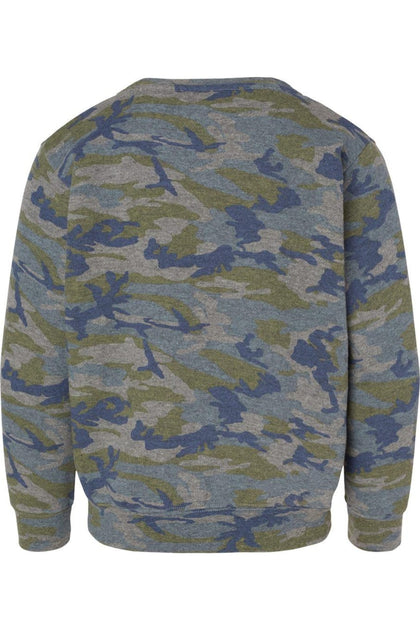 LAT Youth Elevated Fleece Crewneck Sweatshirt Gris Small 3