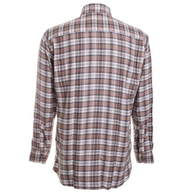 Calder Carmel Plaid Flannel Shirt Grey Large 4
