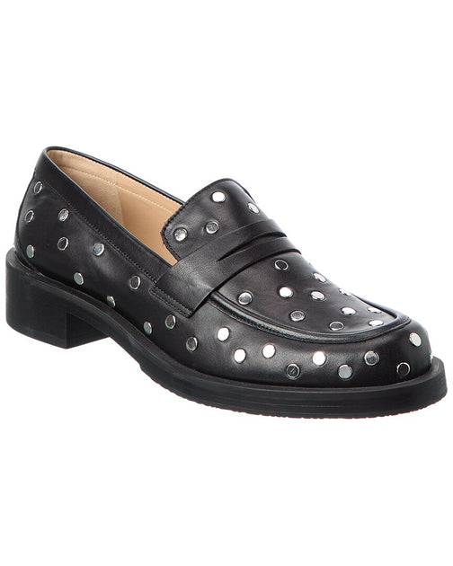 Stuart Weitzman Palmer Leather Loafer Black US 7 2