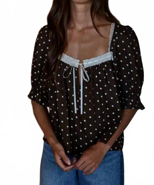Mint Danielle Blouse Black Large 2