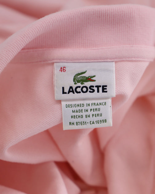 Lacoste Short Sleeve Polo Shirt Pink EU 46 4