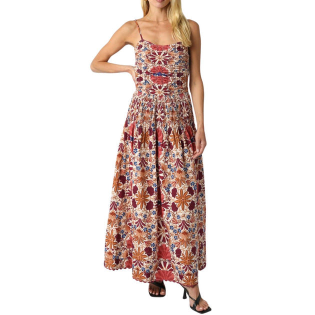 OLIVACEOUS Daisy Floral Dress Multi Small 2