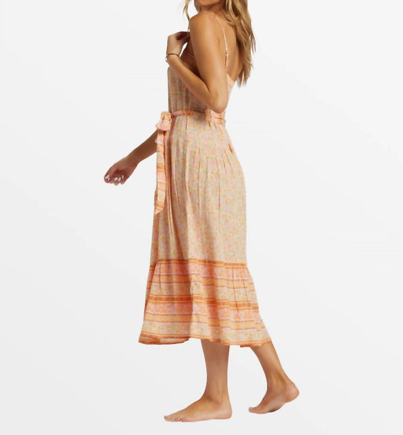 Billabong Wish For You Dress Beige Small 3