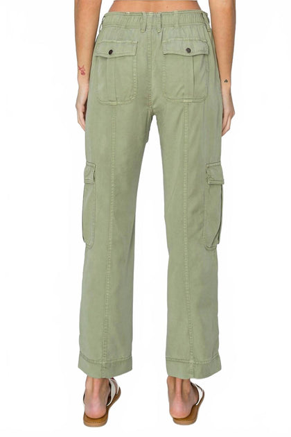 RISEN High Rise Relaxed Cargo Pants Green XL 3