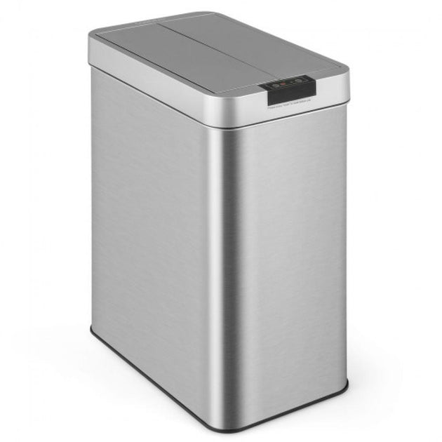 Hivvago Slim Kitchen Trash Can Stainless Steel 2
