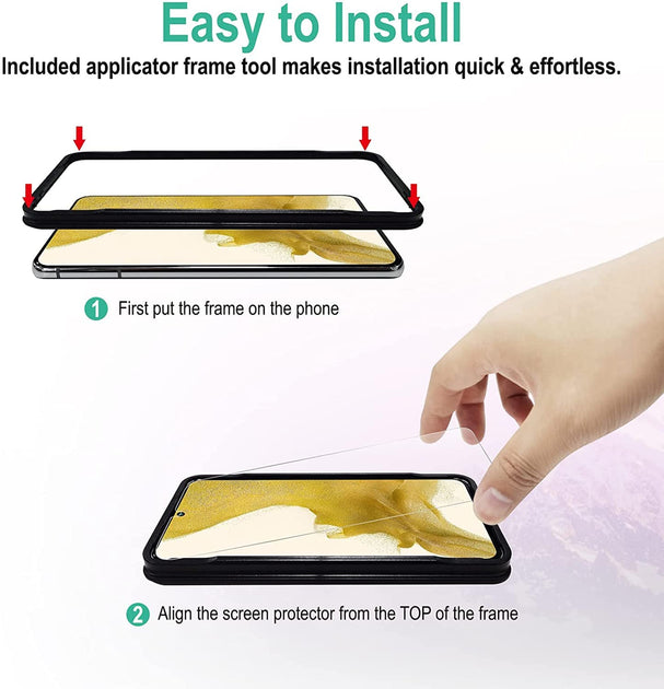 SaharaCase ZeroDamage Screen Protector Clear Samsung Galaxy S22 3