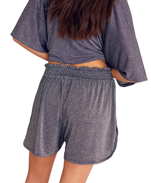 Momoni Lurex Bee Shorts Blue 38 3