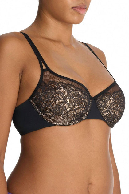 Natori Graceful Balconette Contour Underwire Bra Black 32DD 3