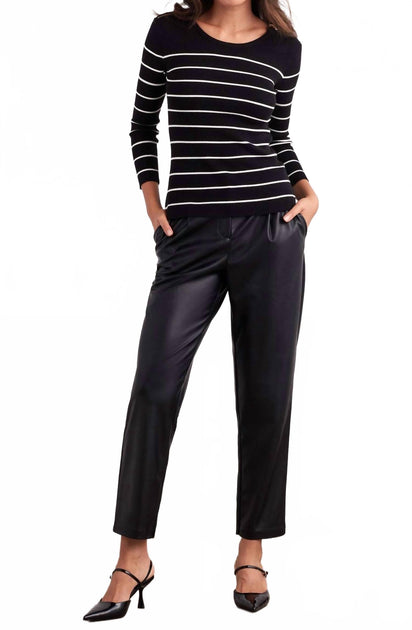 Ellen Tracy Gefaltete Kunstlederhose 2