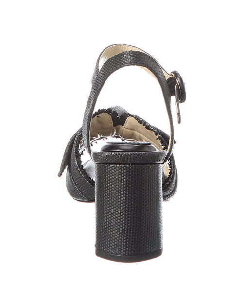 Alexandre Birman Maxi Clarita Raffia 75 Sandal Grey EU 39 4
