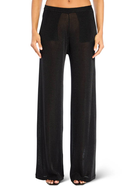 SER.O.YA Sheldon Metallic Knit Pants Black Medium 2