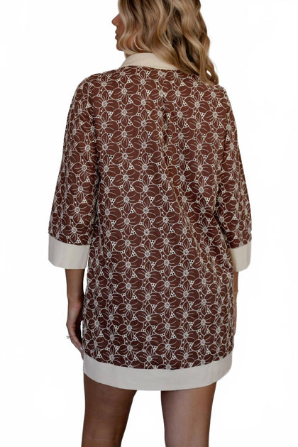 TCEC Holland Tunique Mini Robe Marron Small 3