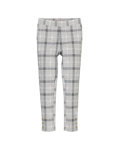 Hope & Henry Pant Gray Heather Plaid 6-12 Months 2