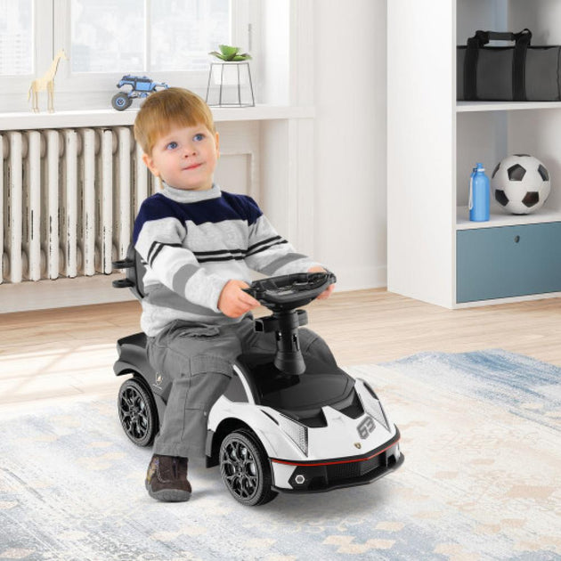 Hivvago Lamborghini 3-in-1 Push Car White 3