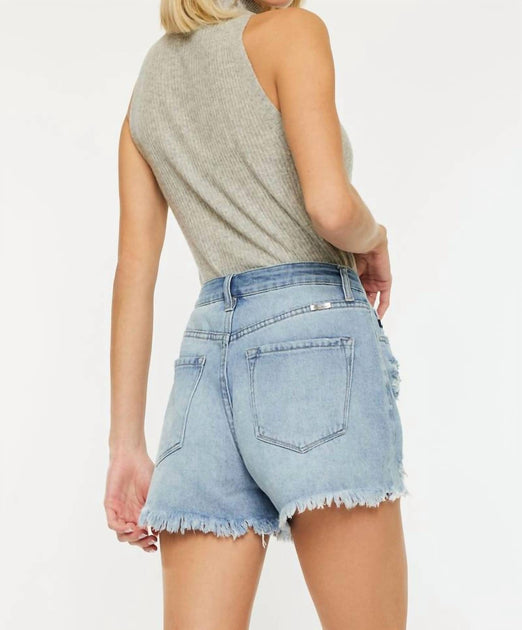 KanCan High Noon Denim Short Blue 26 3
