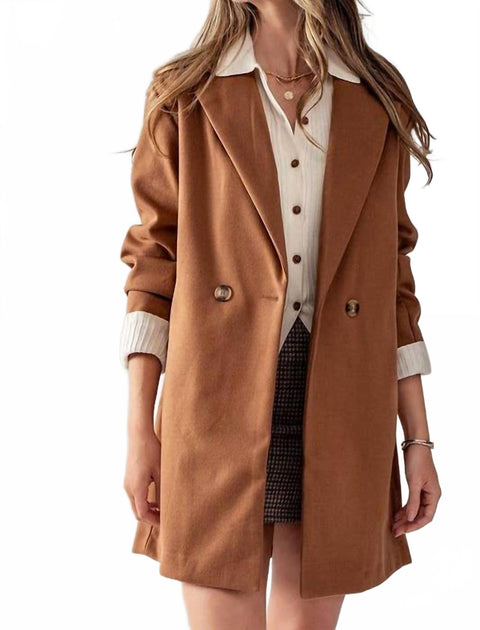 Urban Daizy Overcoat Brown Small 2